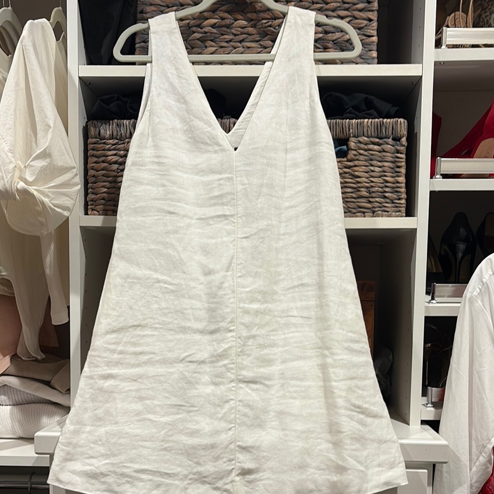 Theory White Midi Dress